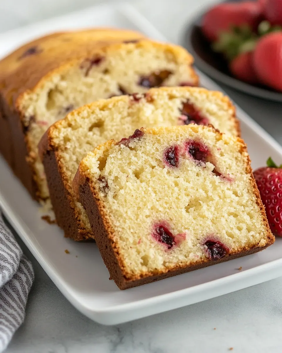 Strawberry Pound Cake