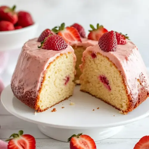 Strawberry Pound Cake