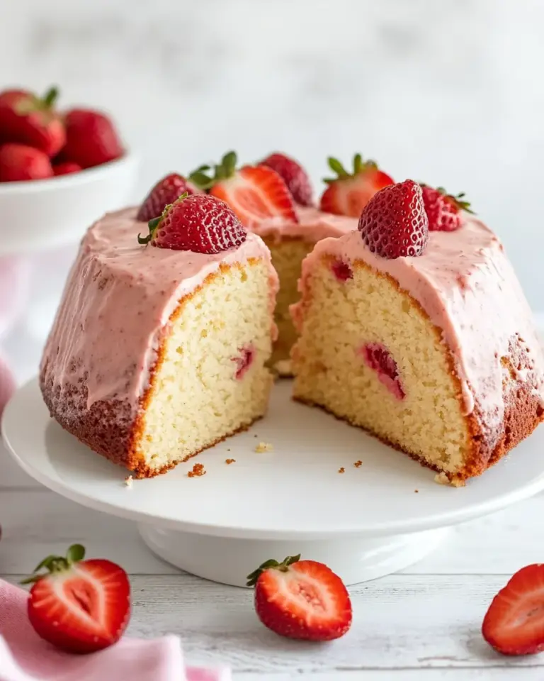 Strawberry Pound Cake