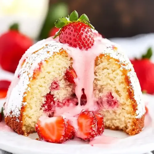 Strawberry Pound Cake