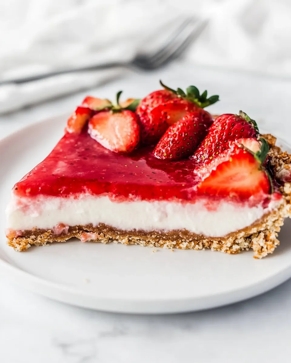 Strawberry Pretzel Pie