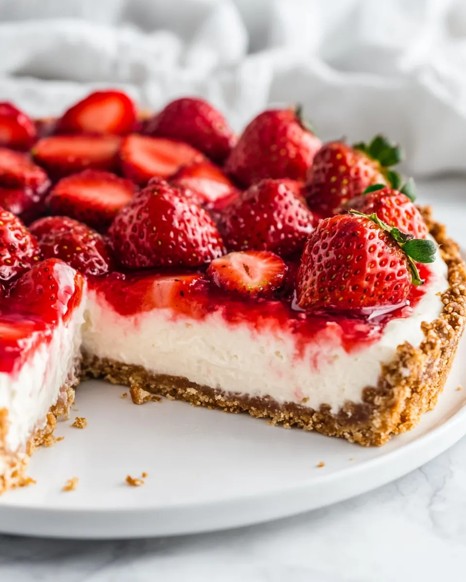 Strawberry Pretzel Pie