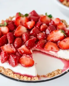 Strawberry Pretzel Pie
