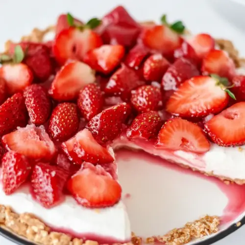 Strawberry Pretzel Pie