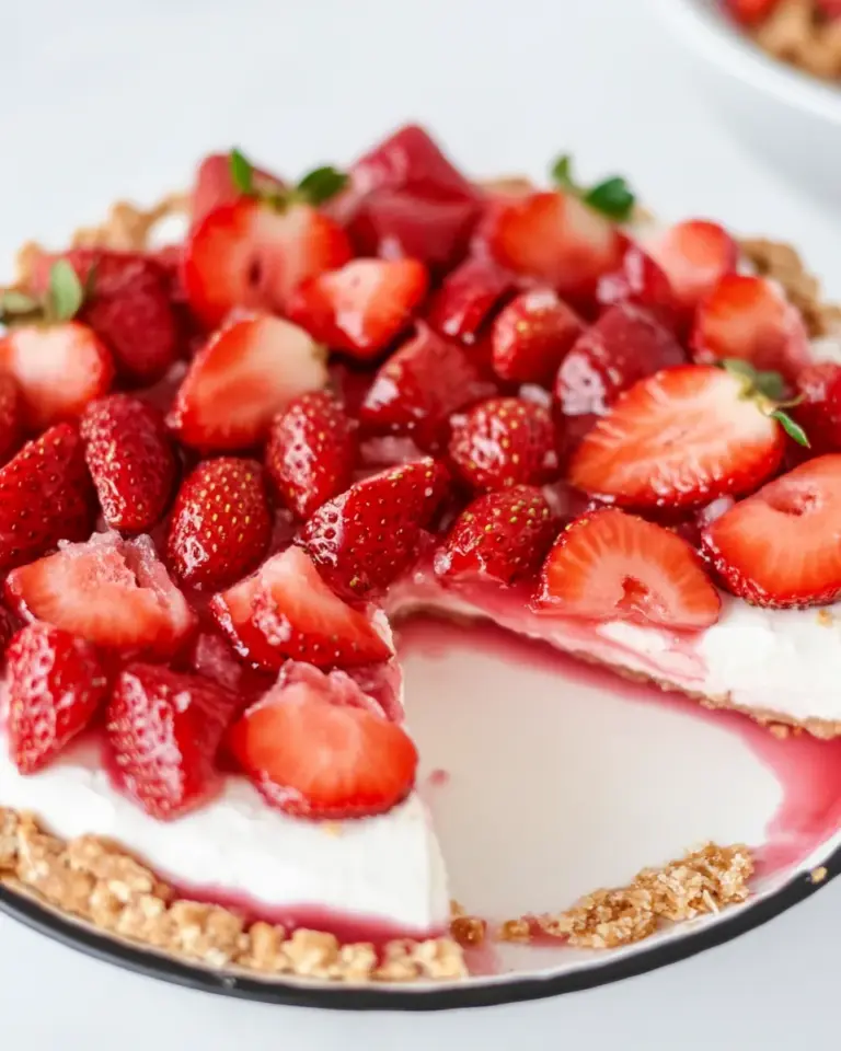 Strawberry Pretzel Pie