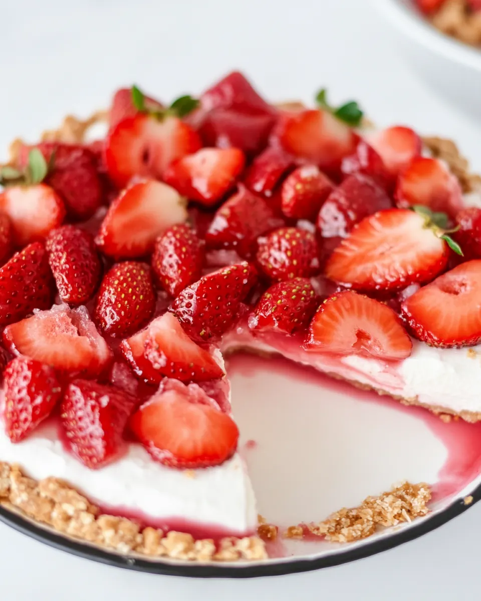 Strawberry Pretzel Pie