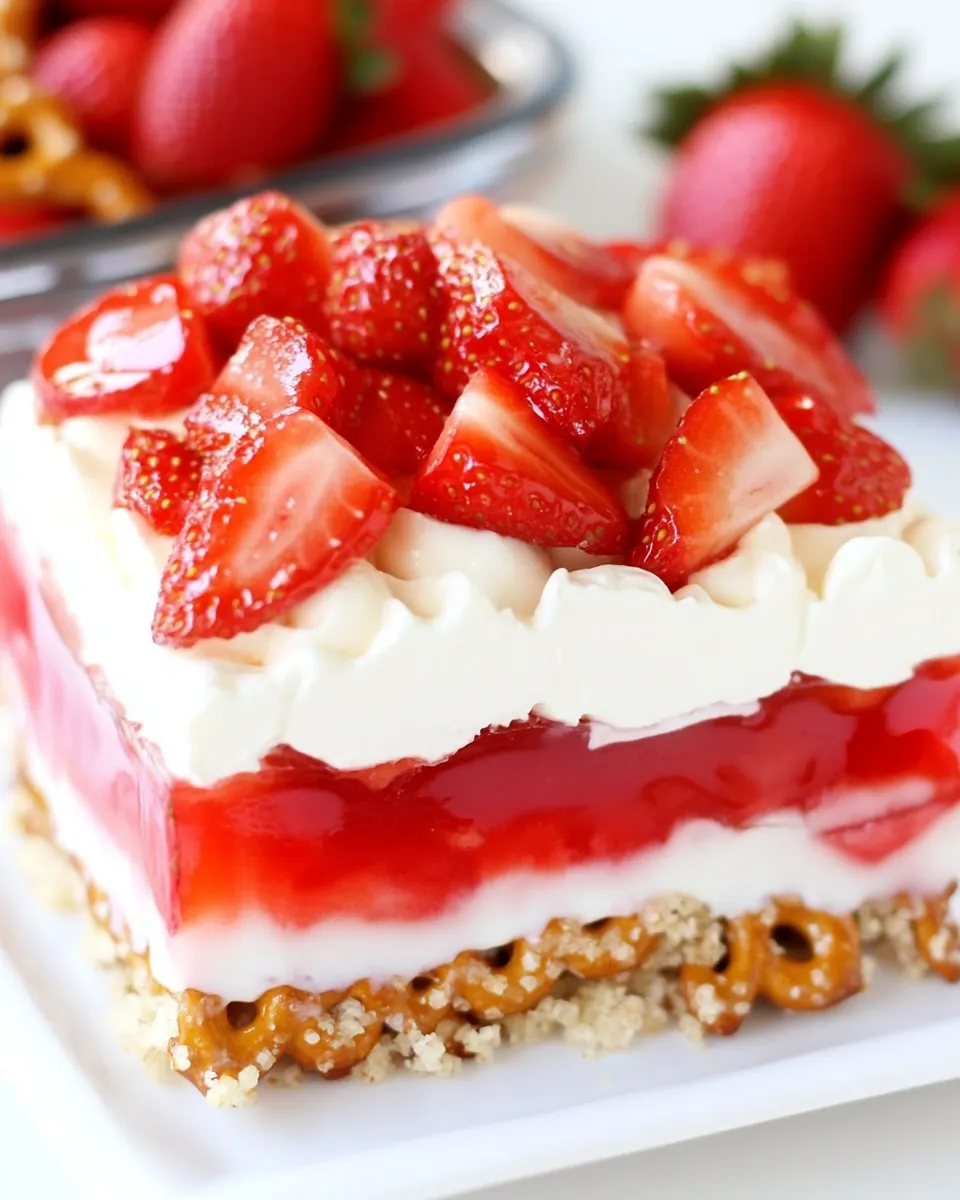 Strawberry Pretzel Salad