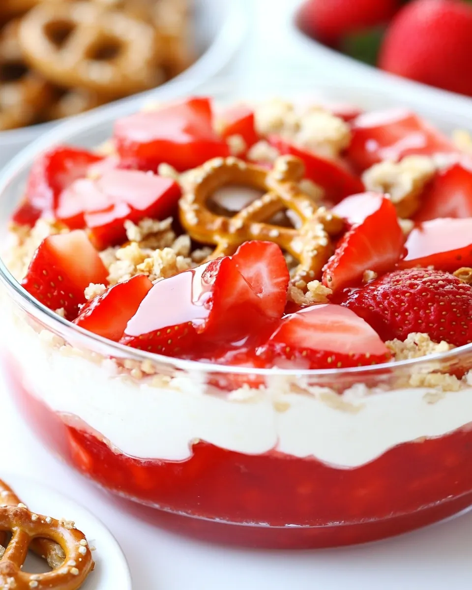 Strawberry Pretzel Salad