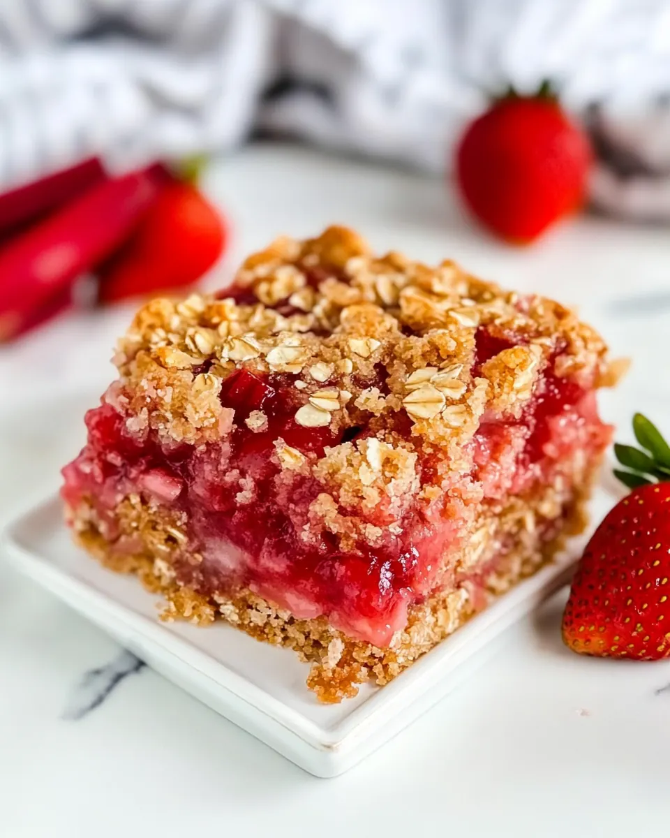 Strawberry Rhubarb Bars
