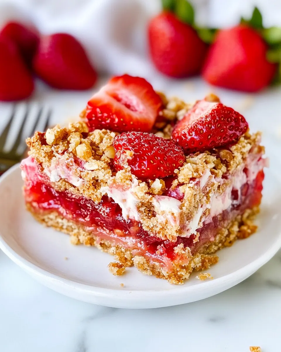 Strawberry Rhubarb Bars