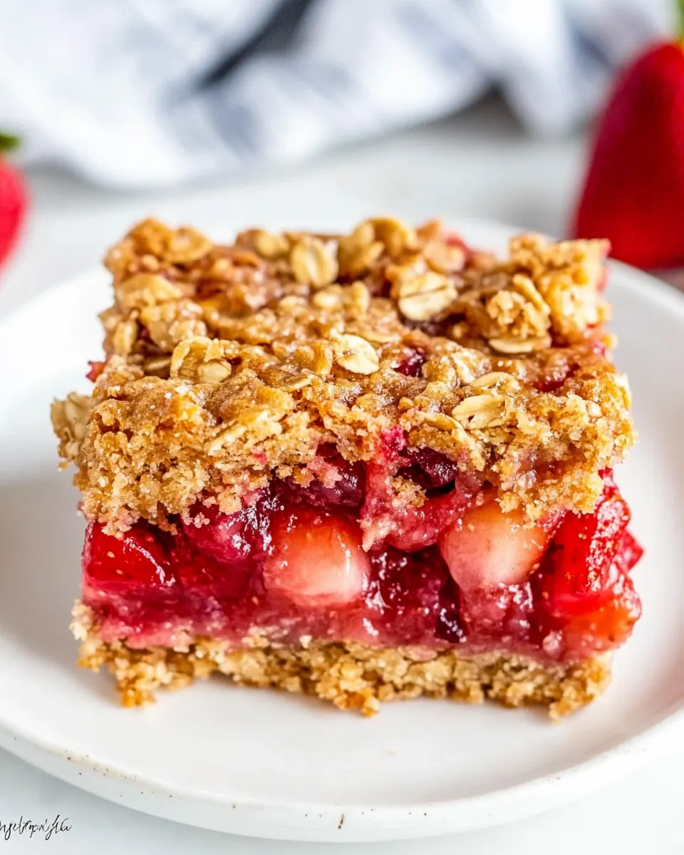 Strawberry Rhubarb Bars