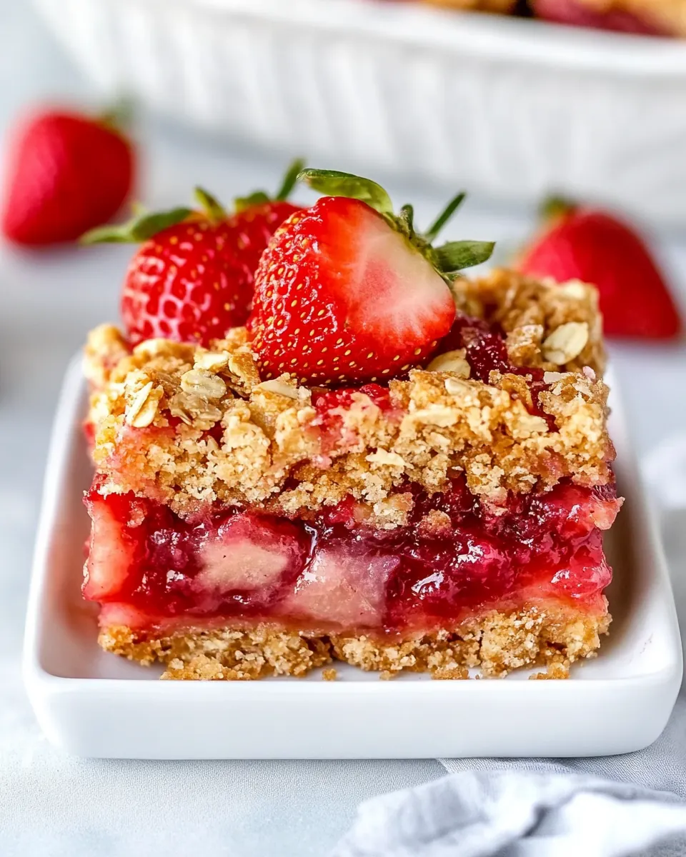 Strawberry Rhubarb Bars