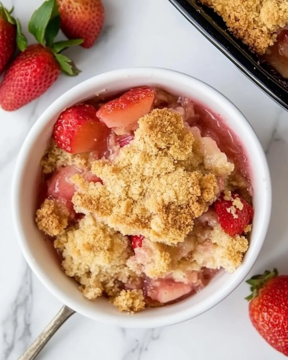 Strawberry Rhubarb Cobbler