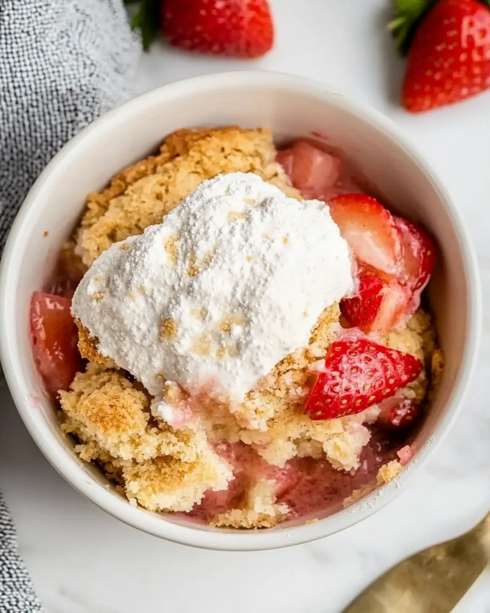 Strawberry Rhubarb Cobbler