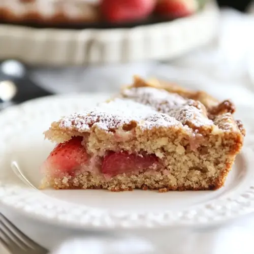 Strawberry Rhubarb Coffee Cake