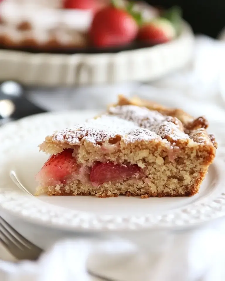 Strawberry Rhubarb Coffee Cake