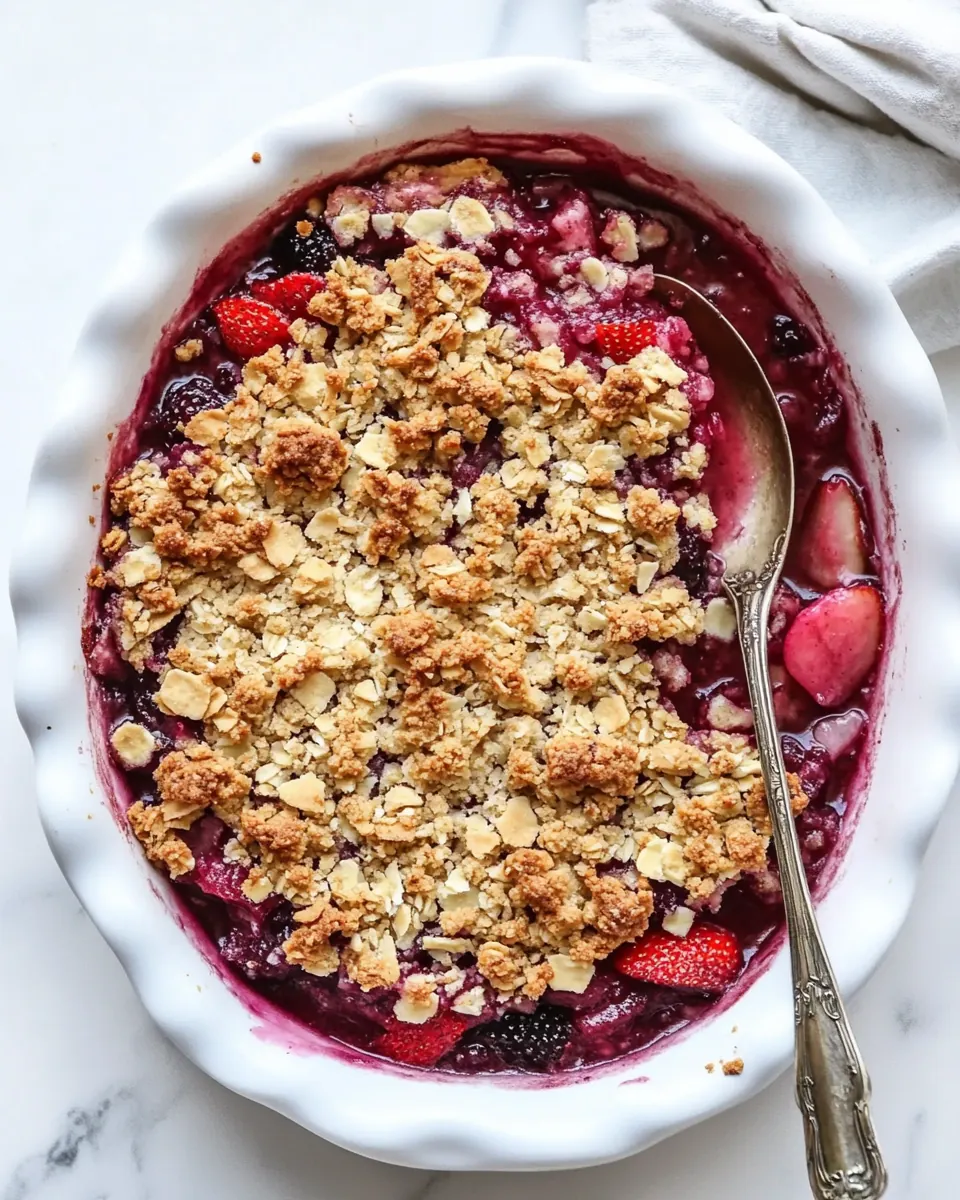 Strawberry Rhubarb Crisp