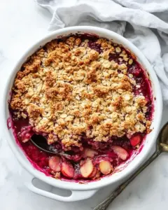 Strawberry Rhubarb Crisp