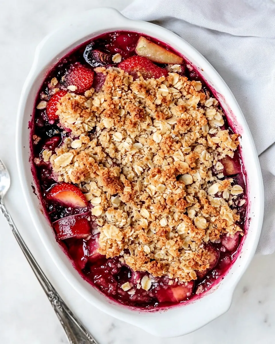 Strawberry Rhubarb Crisp