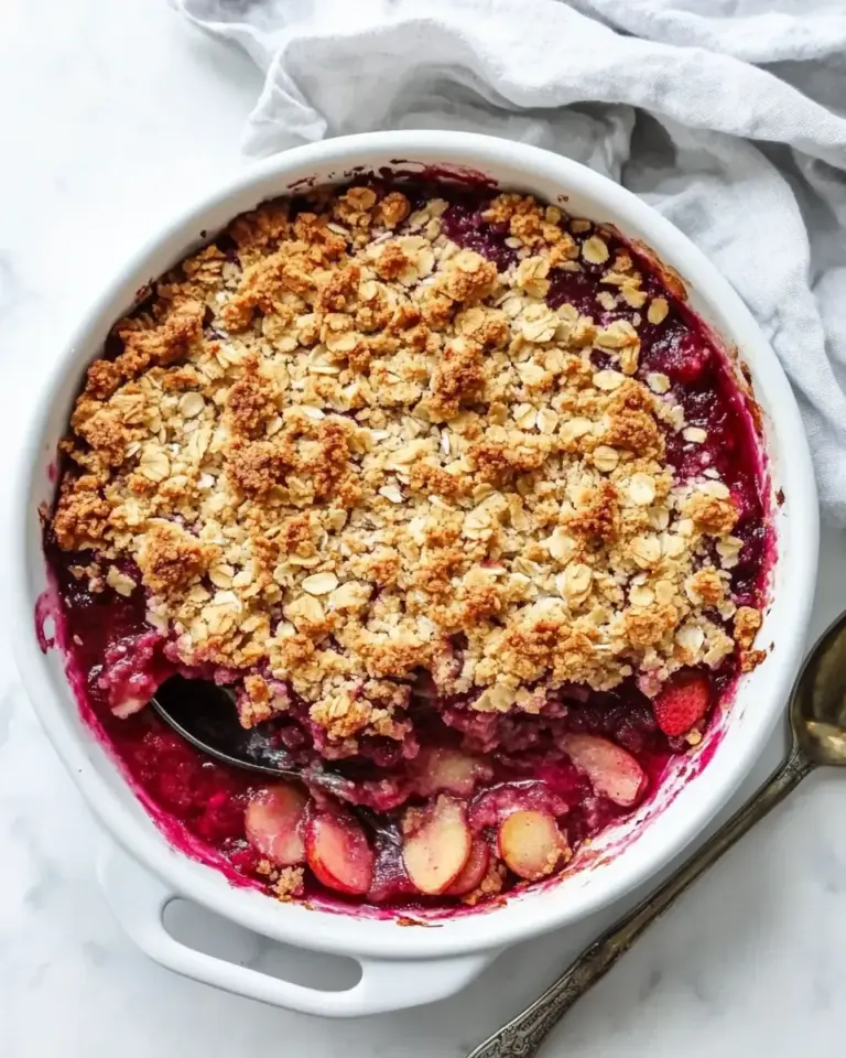 Strawberry Rhubarb Crisp