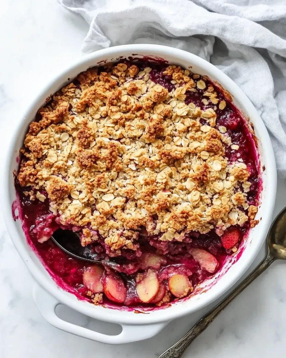 Strawberry Rhubarb Crisp