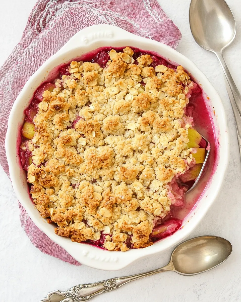 Strawberry Rhubarb Crisp