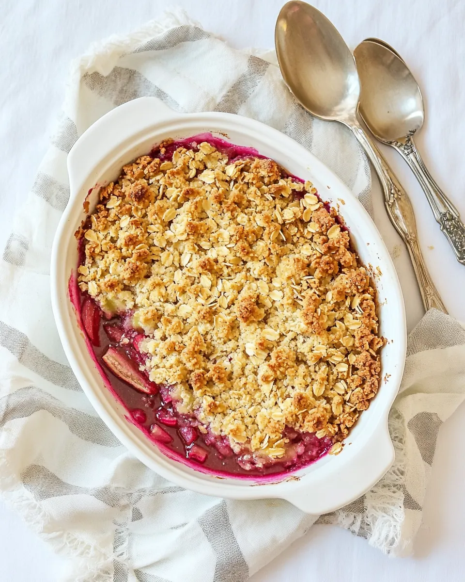 Strawberry Rhubarb Crisp
