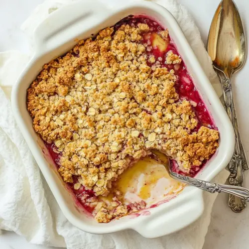 Strawberry Rhubarb Crisp