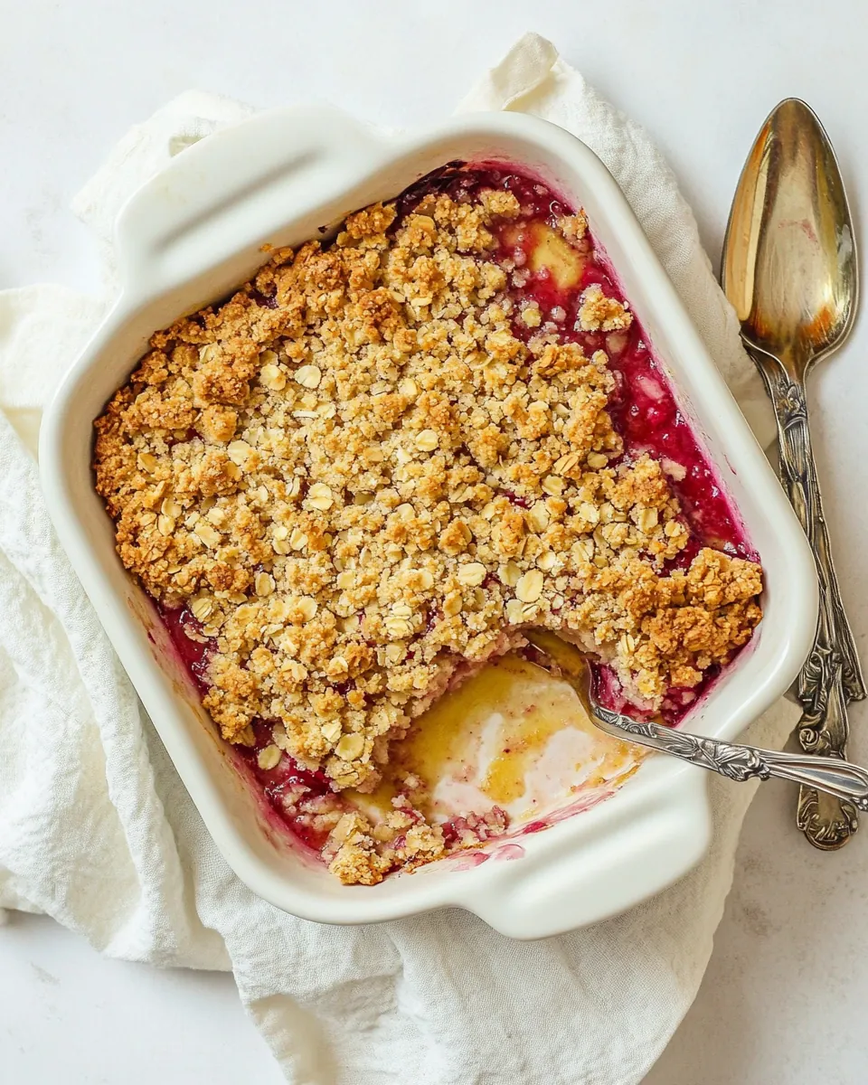 Strawberry Rhubarb Crisp