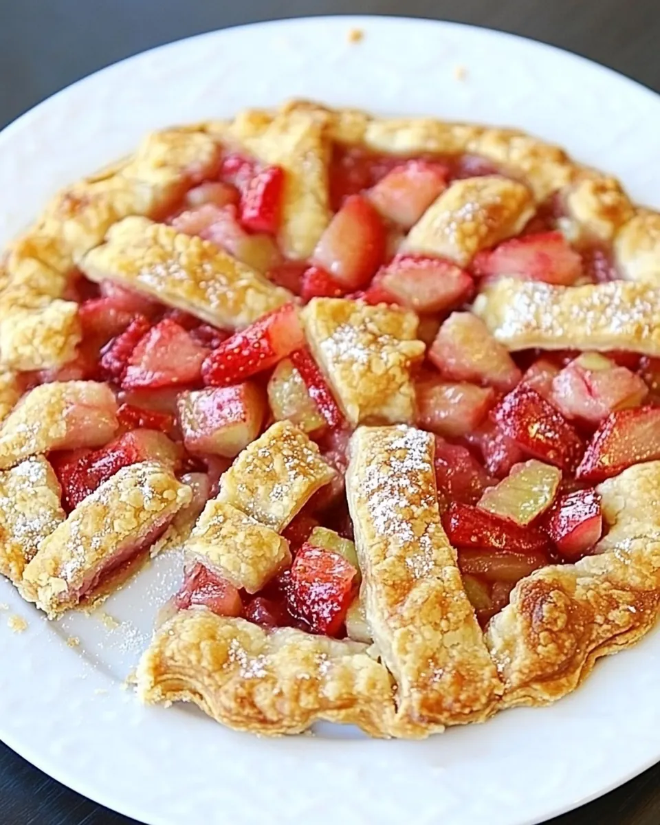 Strawberry Rhubarb Galette