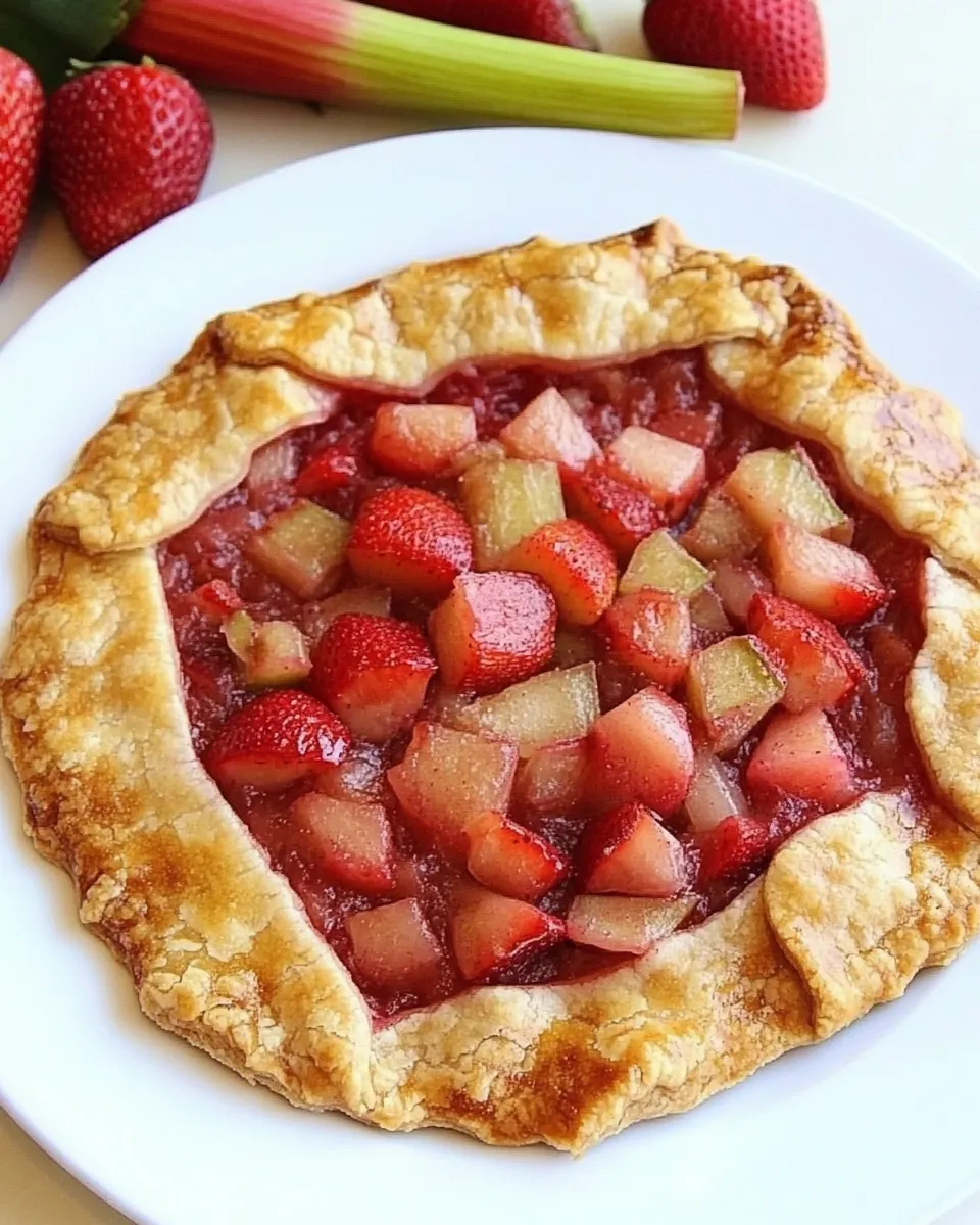 Strawberry Rhubarb Galette