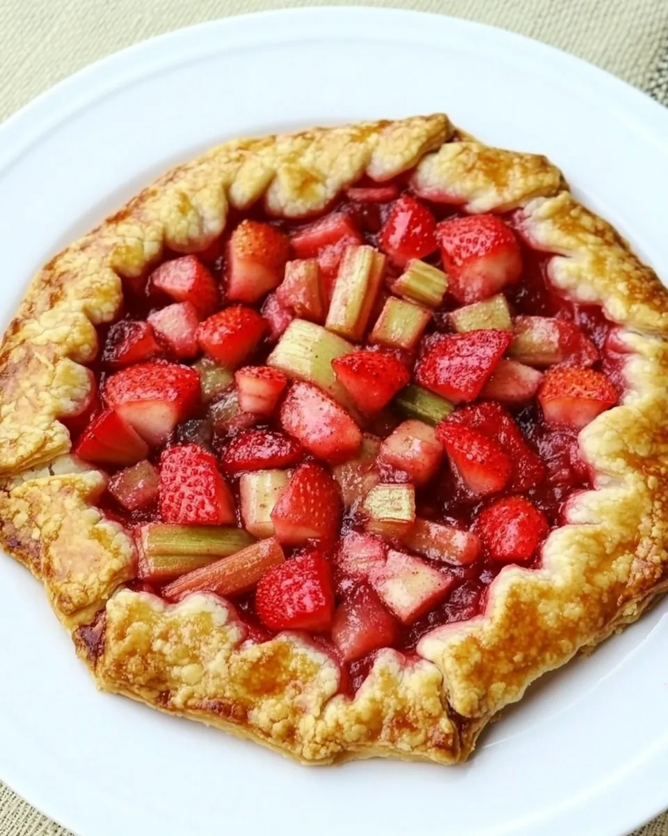 Strawberry Rhubarb Galette