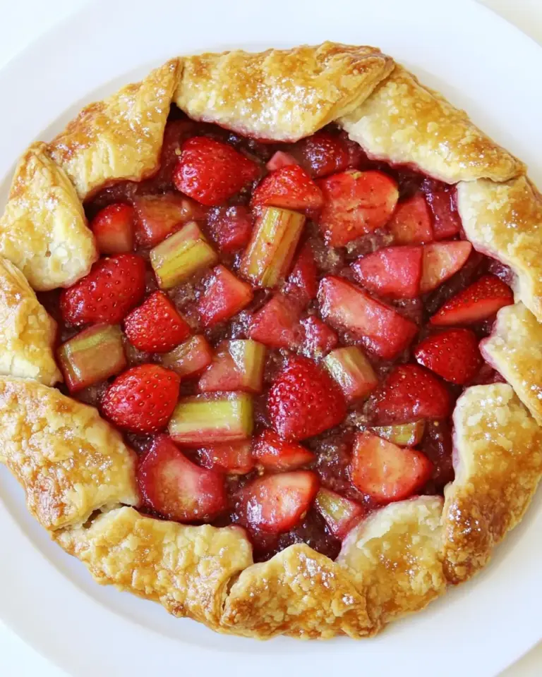 Strawberry Rhubarb Galette