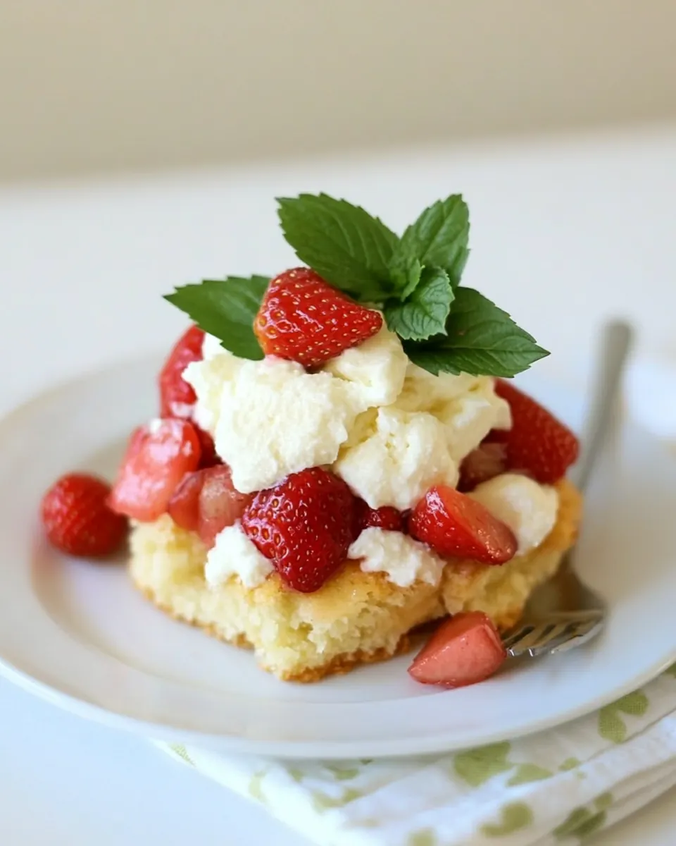 Strawberry Rhubarb Shortcake