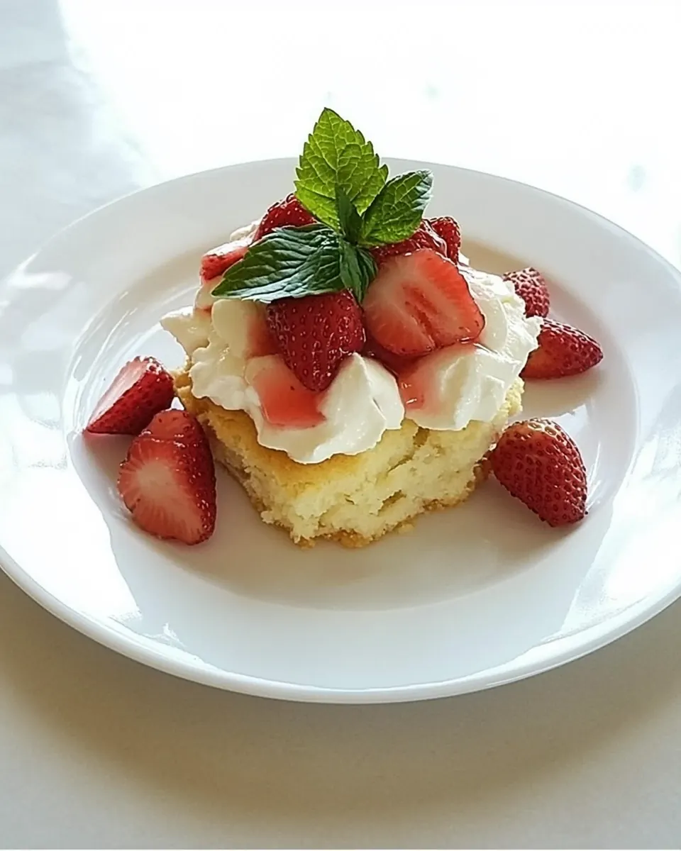 Strawberry Rhubarb Shortcake