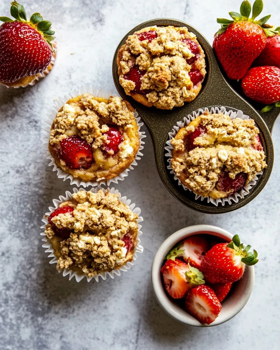 Strawberry Ricotta Muffins