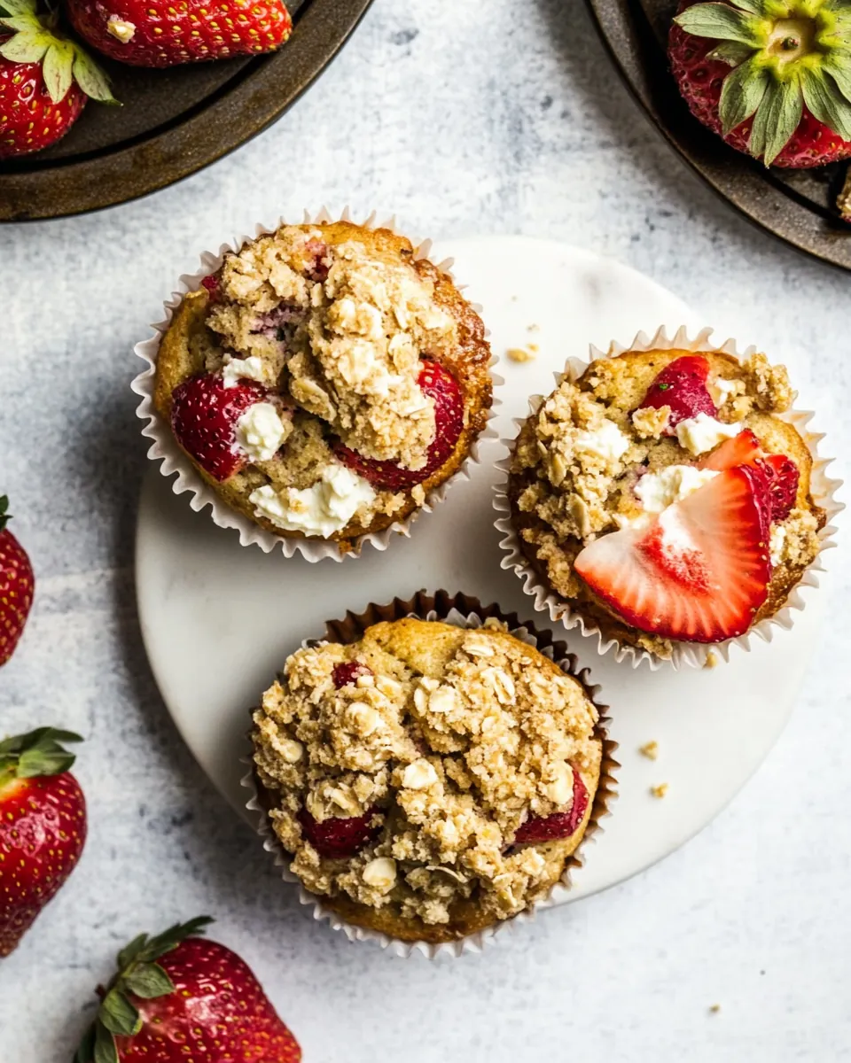 Strawberry Ricotta Muffins