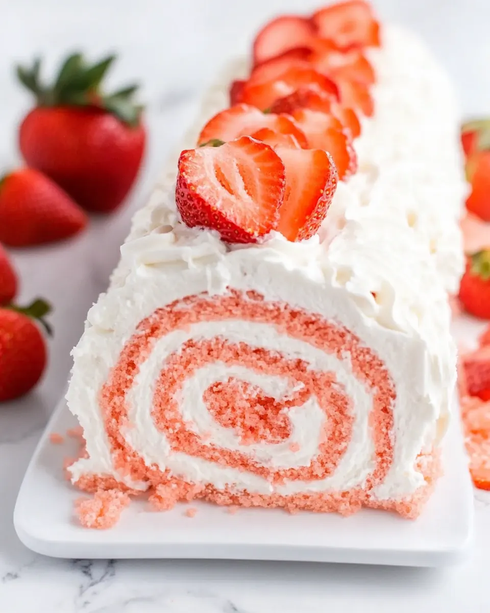 Strawberry Roll Cake
