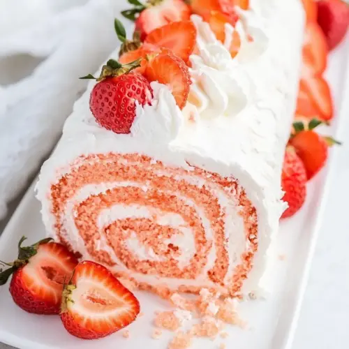 Strawberry Roll Cake