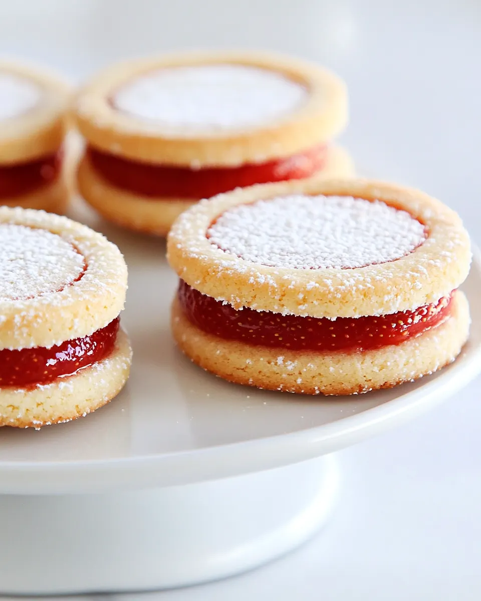 Strawberry Sandwich Cookies