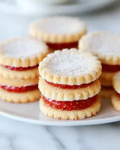 Strawberry Sandwich Cookies