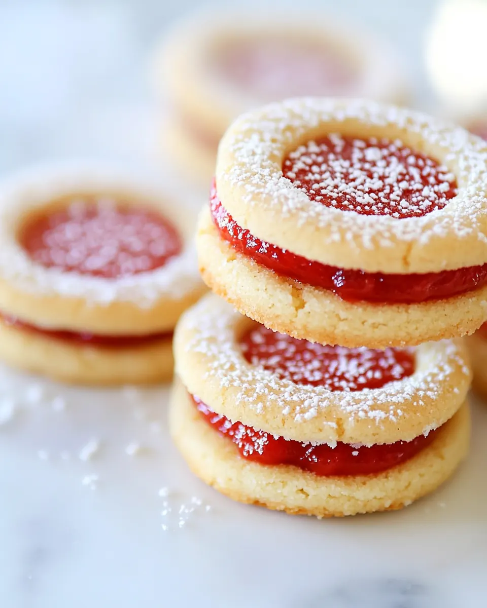 Strawberry Sandwich Cookies