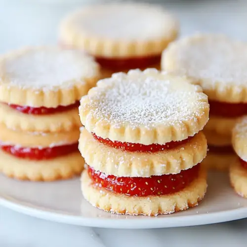 Strawberry Sandwich Cookies