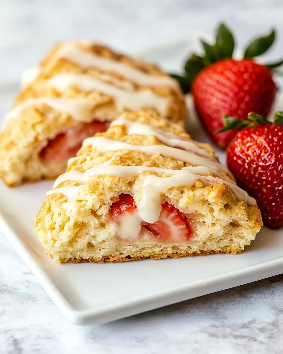 Strawberry Scones