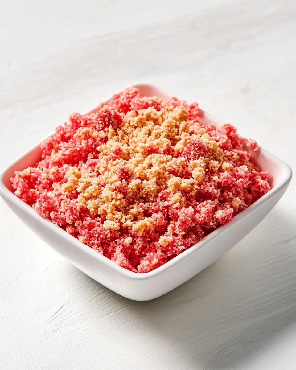 Strawberry Shortcake Crunch Topping
