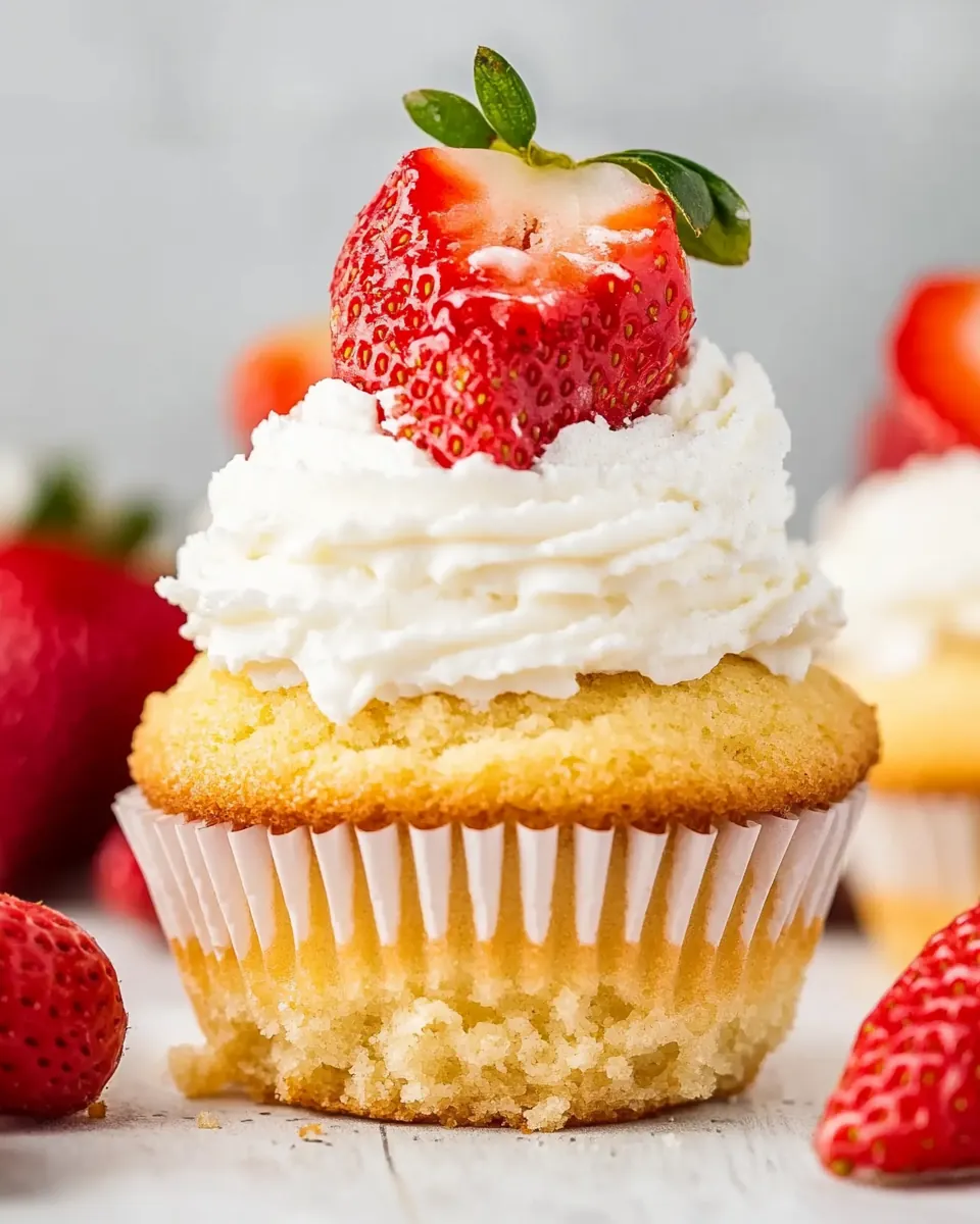 Strawberry Shortcake Cupcakes