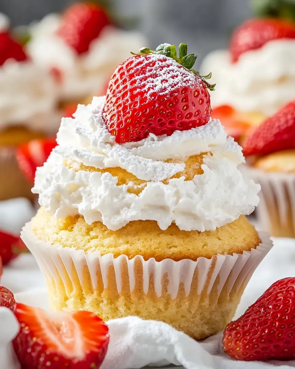 Strawberry Shortcake Cupcakes