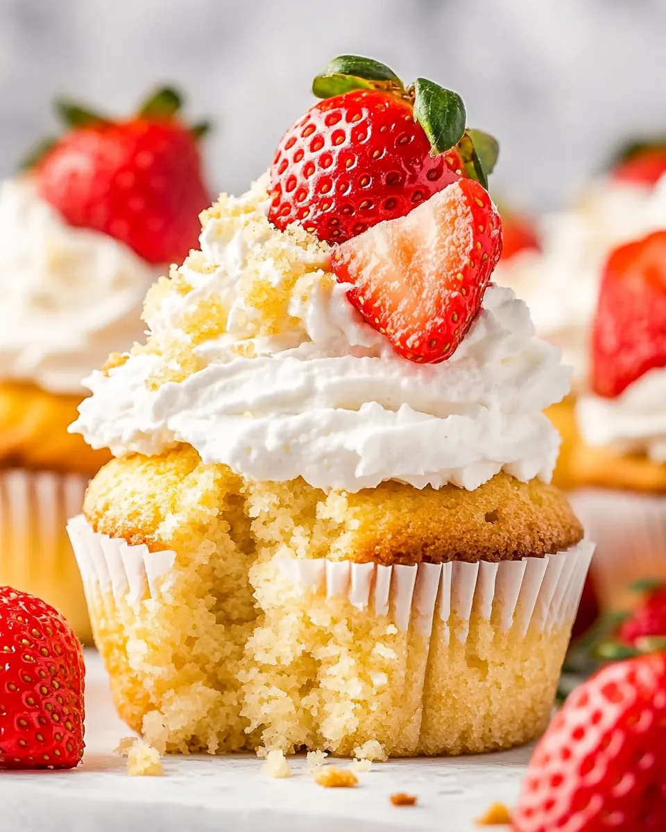 Strawberry Shortcake Cupcakes