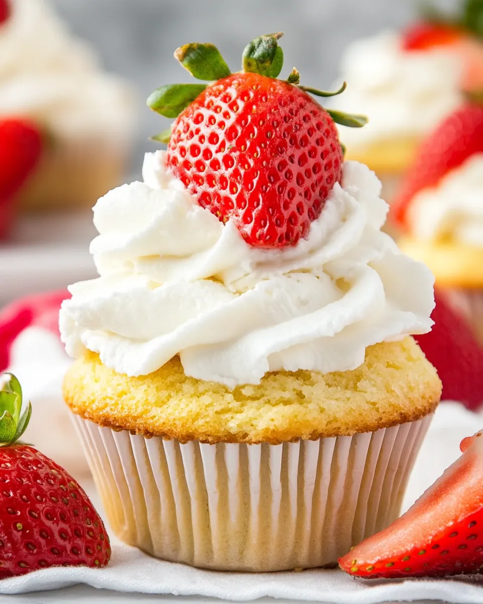 Strawberry Shortcake Cupcakes