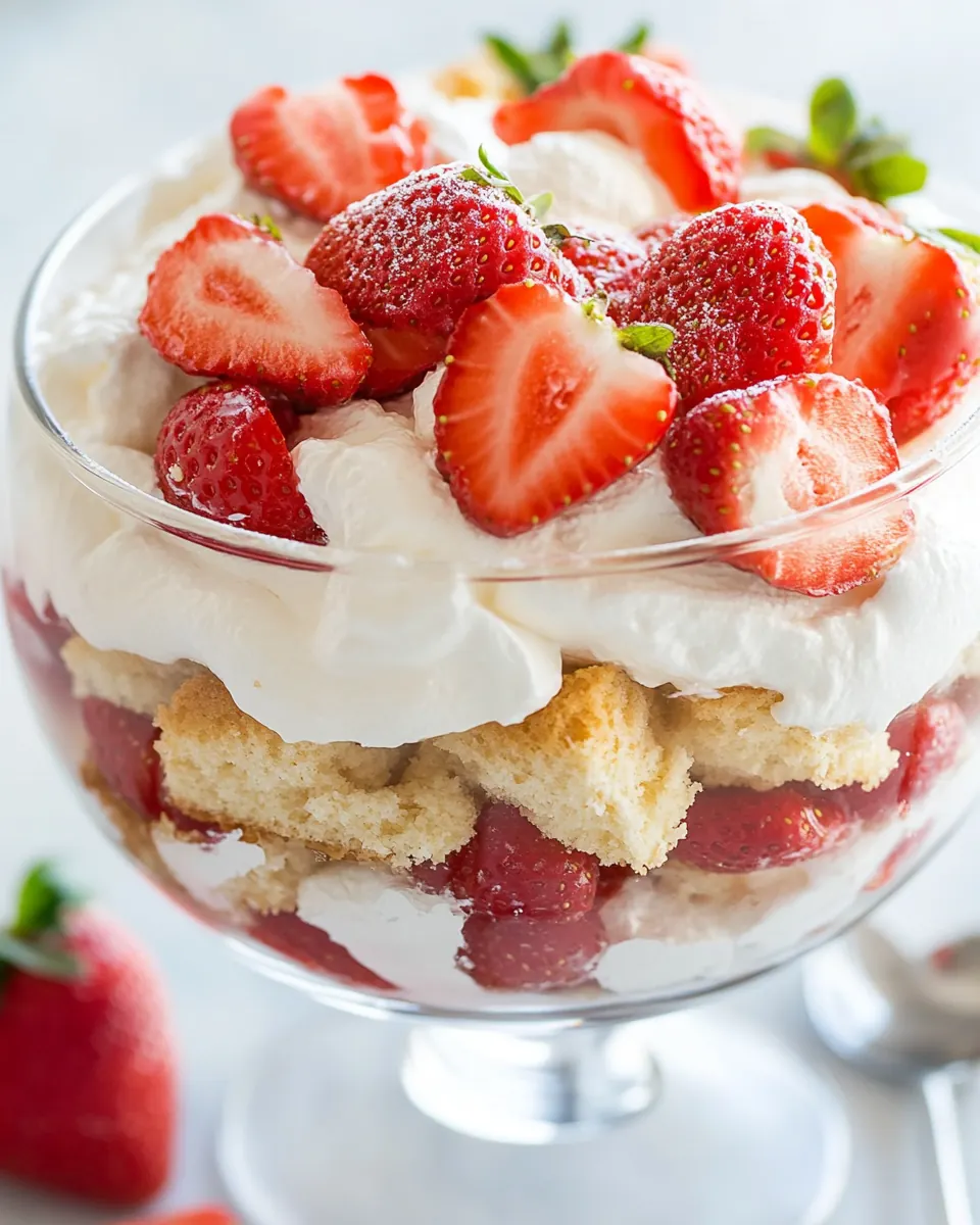 Strawberry Shortcake Trifle